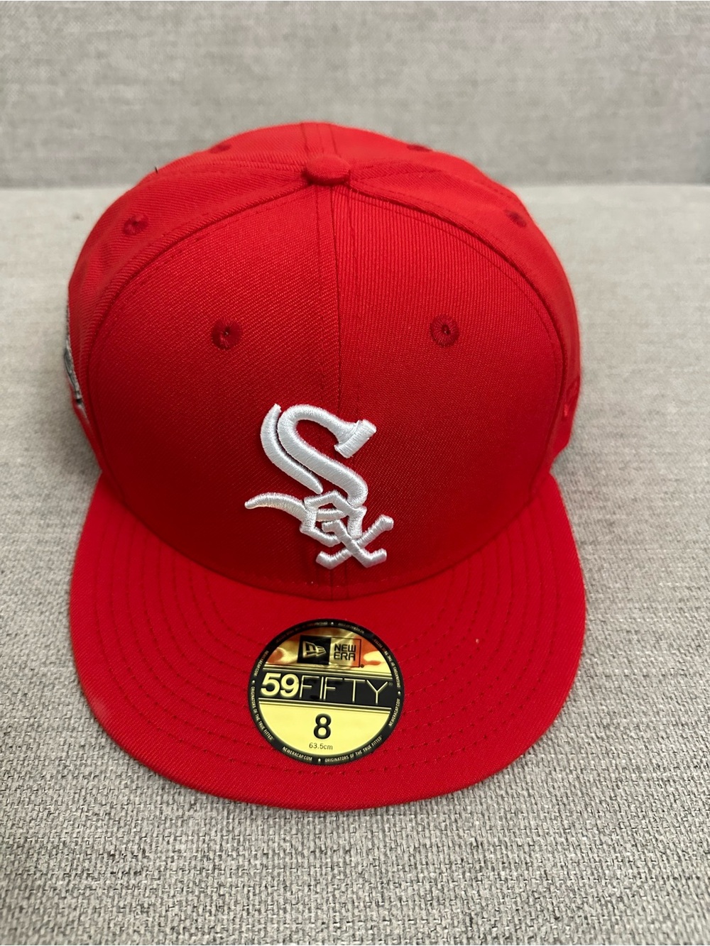 New Era Chicago White Sox red baseball cap “Comiskey park 1991” size 8